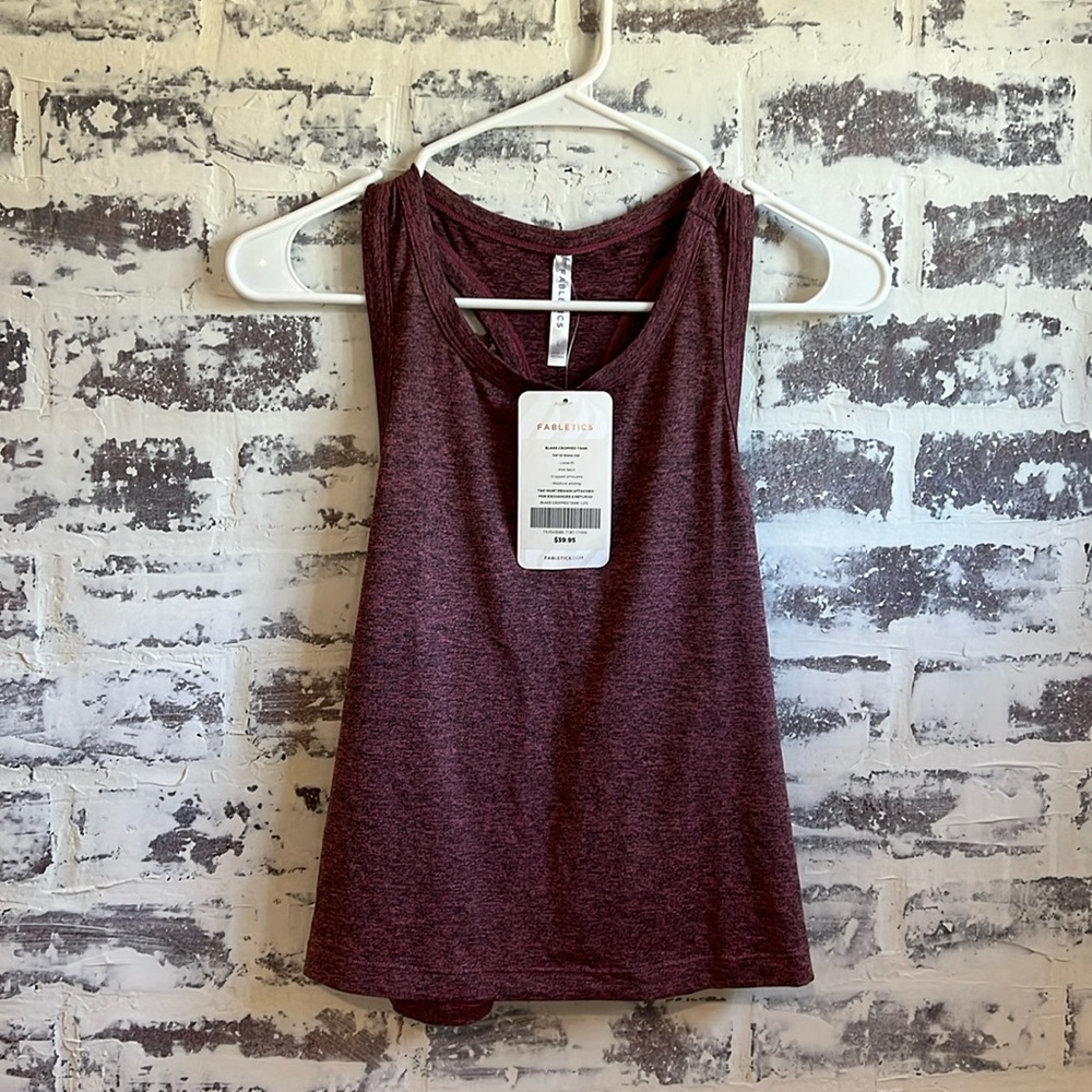 Fabletics Maroon Tank Top
